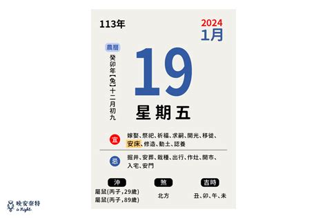 安床時辰|2024年 忌安床 日期查詢 